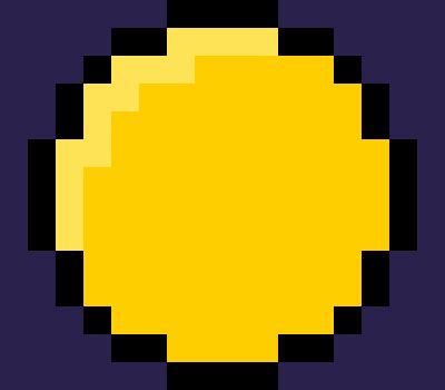 Just enter the radius of the circle. circle | Pixel Art Maker