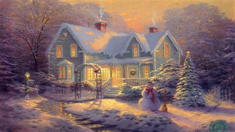 Thomas Kinkade Christmas Wallpaper ·① Wallpapertag