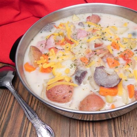Slow Cooker Ham And Potato Soup Recipe Easy Cook Find