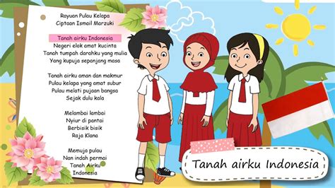 Rayuan Pulau Kelapa Lirik Lagu Tema 7 Kelas 5 Sd Vocal Shema Tanah Airku Indonesia Youtube