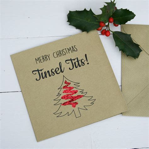 Merry Christmas Tinsel Tits Card By Juliet Reeves Designs