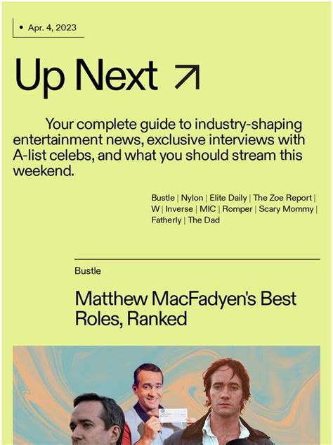 Nylon Matthew Macfadyen S Best Roles Ranked Milled