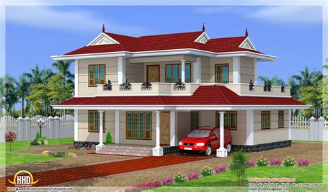 Bhk Double Storey House Design Kerala Home Floor Plans Home Plans