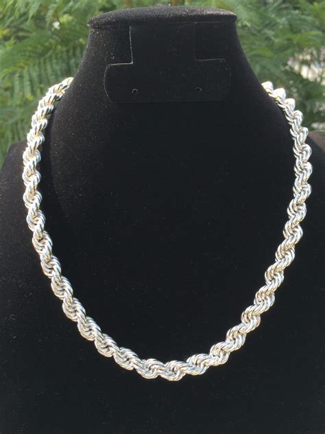 Cadena Gruesa De Plata Ley .925 Tipo Torzal Para Caballero. - $ 3,249.