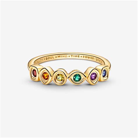 Marvel The Avengers Infinity Stones Ring Gold Plated Pandora Us