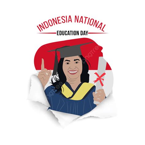 Gambar Hari Pendidikan Desain Vektor Indonesia Hari Nasional Hari