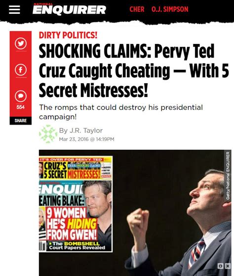 ted cruz rejects mistress sex scandal report as complete and utter lies from trump henchmen