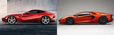 Just as focused on being as fast as they are brash. Ferrari F12 Berlinetta or Lamborghini Aventador? | Fiat Group World