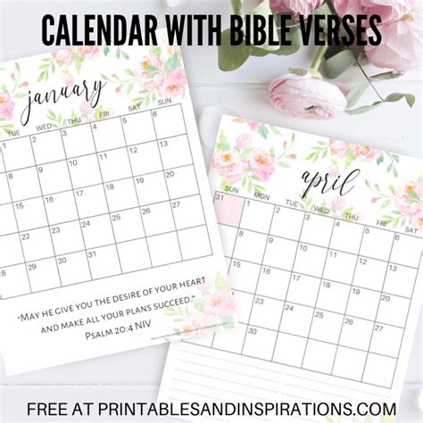 2021 Bible Verses Wall Calendar Yearmon