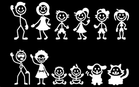 Download Super Stick Figure Family Pack, $10.00 | Silueta de niña