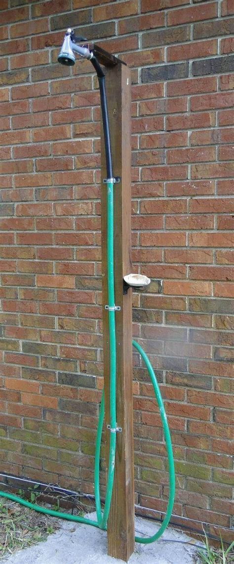 How To Make An Outdoor Shower Using A Simple Garden Hose Outdoor