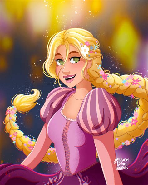 Tangled Rapunzel Fan Art In Procreate R Disney