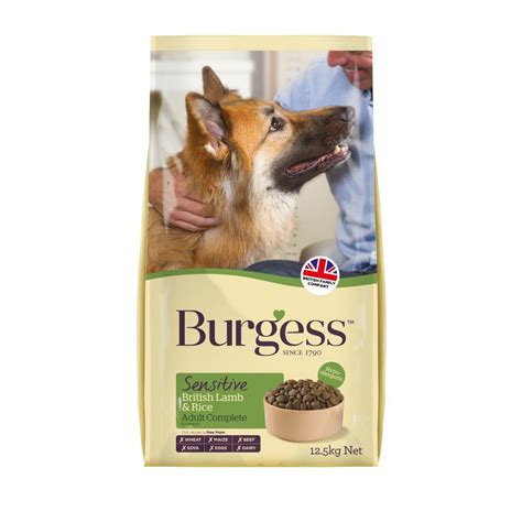 The first ingredient is lamb. Burgess Sensitive Dog Food With British Lamb & Rice 12.5kg ...