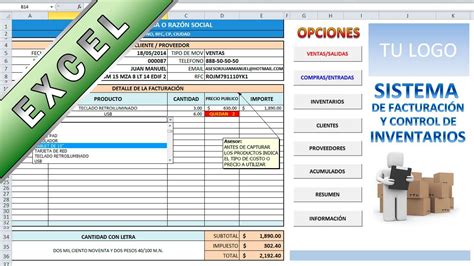 Facturacion En Excel Con Control De Inventarios Y Formato Cbb Excel