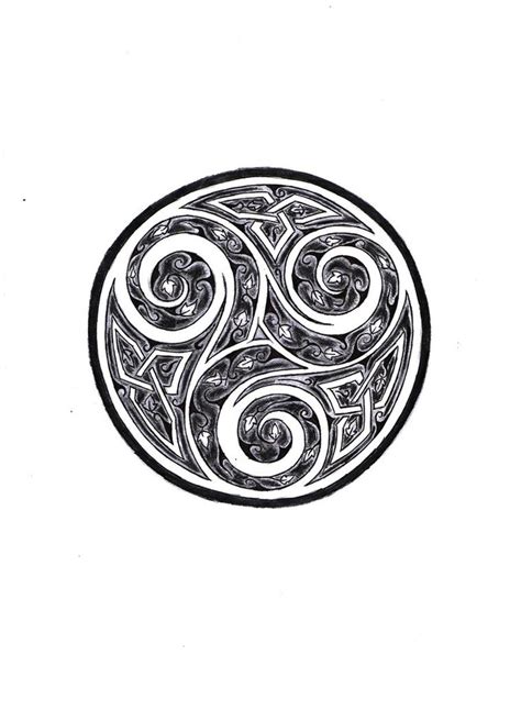 Triskel Emblazon Celtic Tattoos Celtic Art Tattoo Stencils