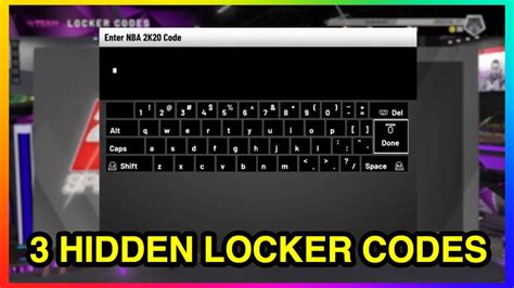 It should be known that most codes do not guarantee you the reward. 3 NEW HIDDEN LOCKER CODES IN NBA 2K20 MY TEAM | HIDDEN LOCKER CODES - YouTube