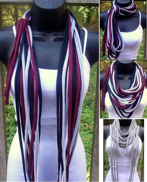 Amazing Necklace Scarf Out Of An Old T Shirt Alldaychic In 2023 Diy