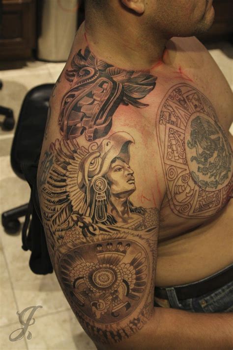 Aztec Serpent God Tattoo
