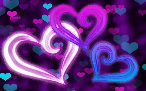Purple Hearts Background ·① Wallpapertag