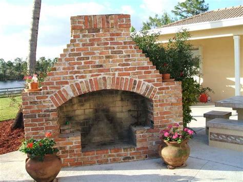 Brick Outdoor Fireplace Vizimac Backyard In 2019 Outdoor