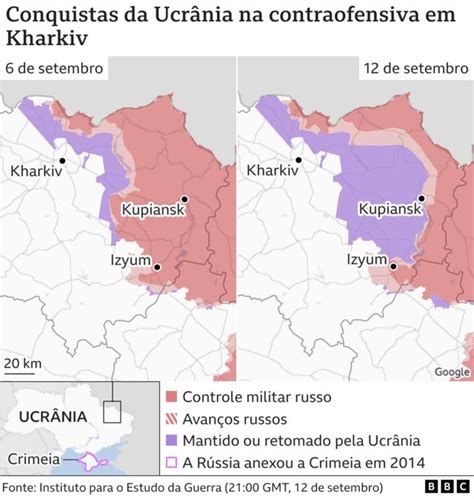 Guerra Na Ucrânia Os Mapas Que Mostram Território Recuperado Pela Ucrânia Após Ofensiva