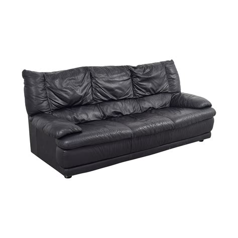 Sectional 5 seat corner 1 899. 57% OFF - IKEA IKEA Black Leather Sofa / Sofas