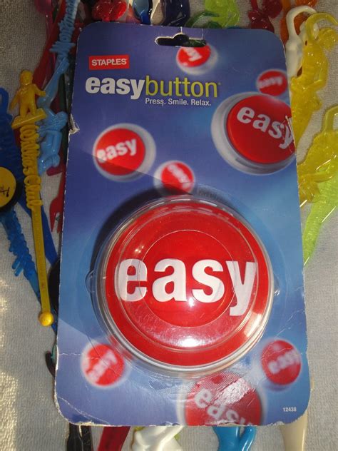 Staples Talking Easy Button Office T Collectors Item Original That