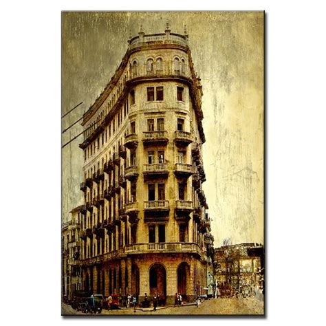 Buy Vintage Old Building Canvas Prints Classical Oil