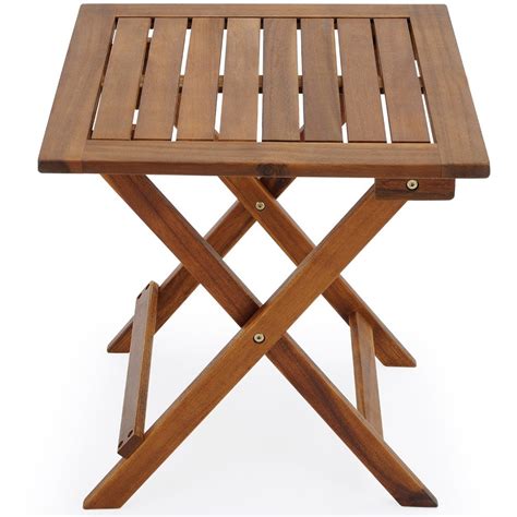 Folding Garden Table Wooden Tables Solid Wood Porch Patio Outdoor