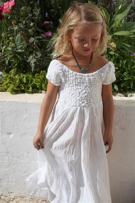 The Long White Ibiza Dress Etsy