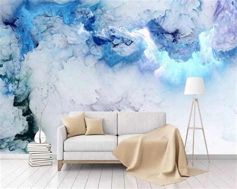 Beibehang Modern Minimalist Nordic Personality Abstract Colorful Clouds