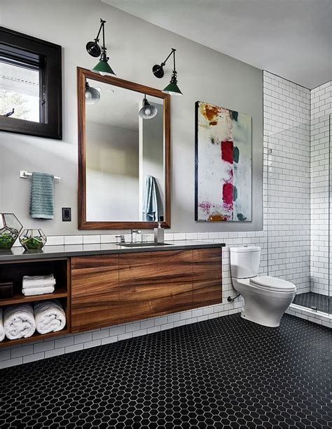 Since this is such a simple design and this dark blue looks gorgeous on the walls but doesn't overwhelm the room. Modern farmhouse bathroom Modern farmhouse bathroom with ...