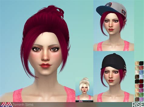 The Sims Resource Rise Hair 34