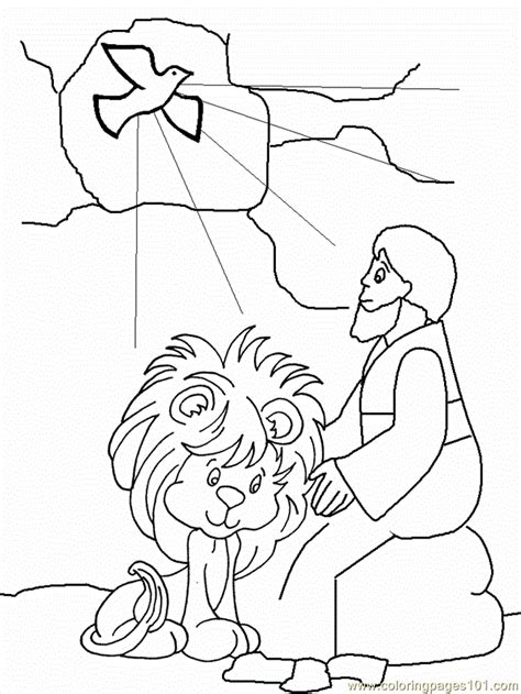 Daniel And The Lions Den Character Coloring Printables Coloring Home