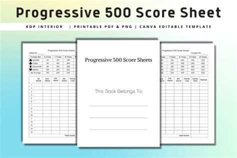 1 Progressive 500 Score Sheet Designs And Graphics