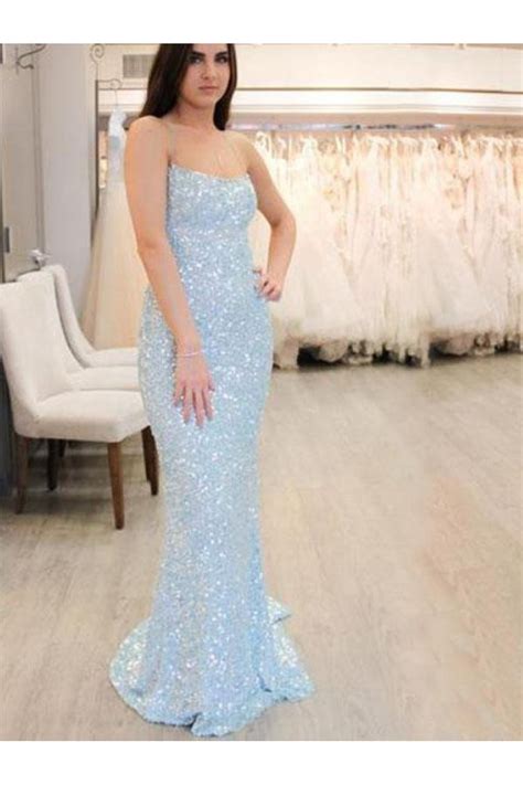 Sexy Sequins Long Prom Dresses Formal Evening Dresses 601357