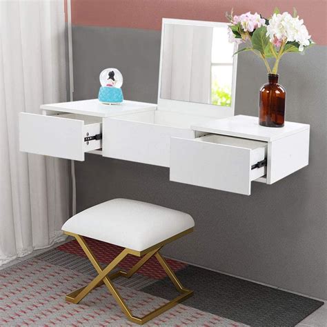 Floating Makeup Vanity