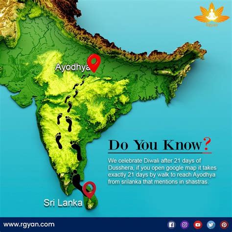 Ramayana Fact Google Maps Hindu Festivals Map