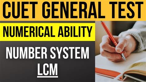 Cuet General Test Preparation Numerical Ability Topic Number System