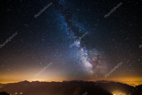 The Milky Way Viewed From High Up In The Alps Stock Photo By ©fbxx 88914720