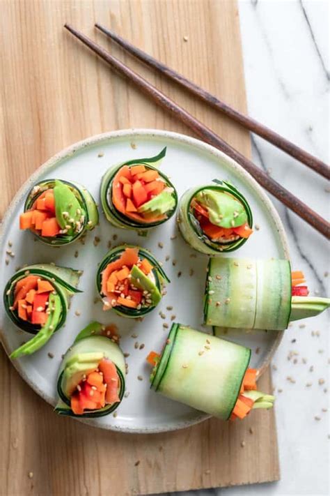 Cucumber Sushi Roll Feelgoodfoodie