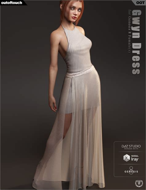 DForce Gwyn Dress For Genesis 8 Female S Daz 3D