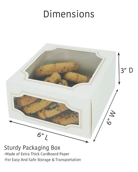 These boxes are also best for the cookie packaging but make sure that the design and shape of these boxes should be unique and attractive to grab the attention of the. Cookie Boxes with Window - Happyhiram Baking Packages