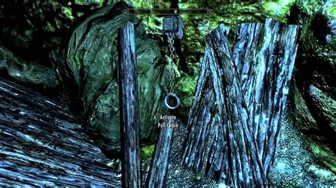 Hidden Chain In Darkfall Cave Skyrim Youtube