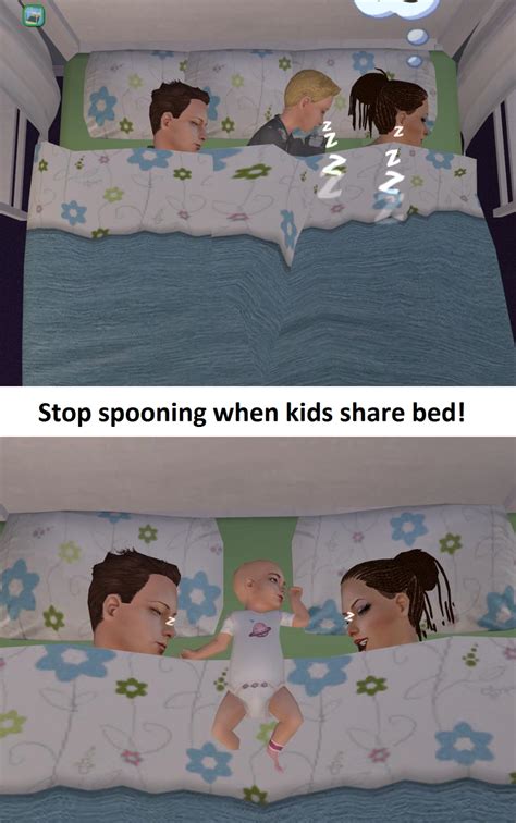 Mod The Sims No Spoon When Sharing Bed The Sims 4 Packs Sims 1