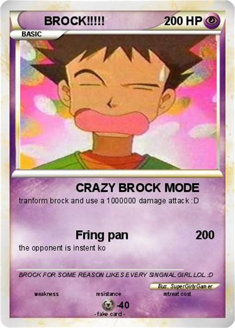 Pokémon Brock 577 577 Crazy Brock Mode My Pokemon Card