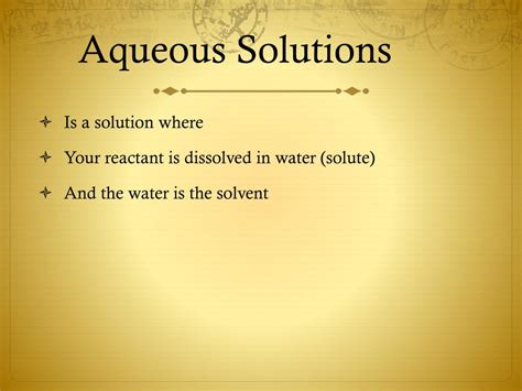 Ppt Reaction In Aqueous Solutions Powerpoint Presentation Free