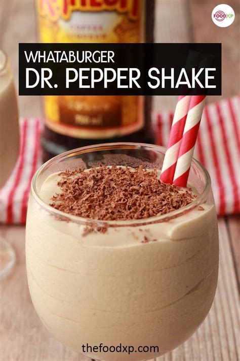 Delectable Whataburger Dr Pepper Shake Copycat Recipe Recipe In 2023