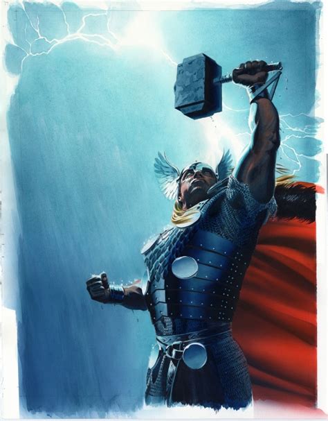 Comic Book Art Thor By Mike Mayhew An Exploring South