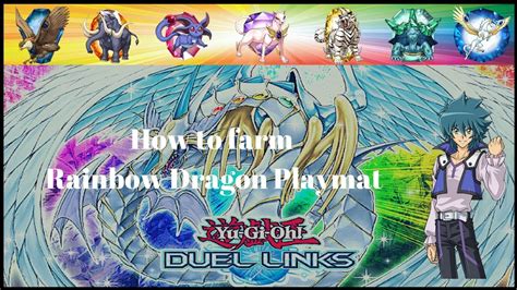 Yu Gi Oh Duel Links How To Farm Rainbow Dragon Playmat Youtube